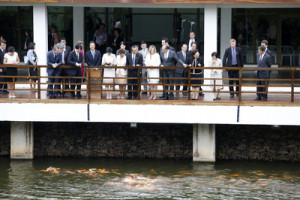 A vice-governadora, Cida Borghetti, participou, neste sábado (31), das recepções ao príncipe e princesa Akishino, do Japão em Rolândia e em Maringá, região Norte do Estado. A visita do casal real faz parte das comemorações dos 120 anos do estabelecimento das relações diplomáticas entre o Brasil e o Japão e dos 100 anos da imigração japonesa no Paraná. Cida Borghetti representou o governador Beto Richa nos eventos. - Maringa/Pr, 31.10.15. Foto: André Renato